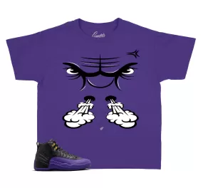 Kids Field Purple 12 Shirt - Raging Face - Purple