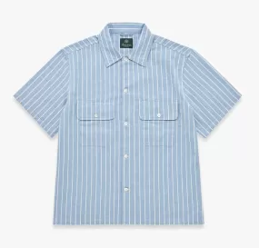 Knickerbocker - Service Chambray Shirt - Light Blue/White Stripe