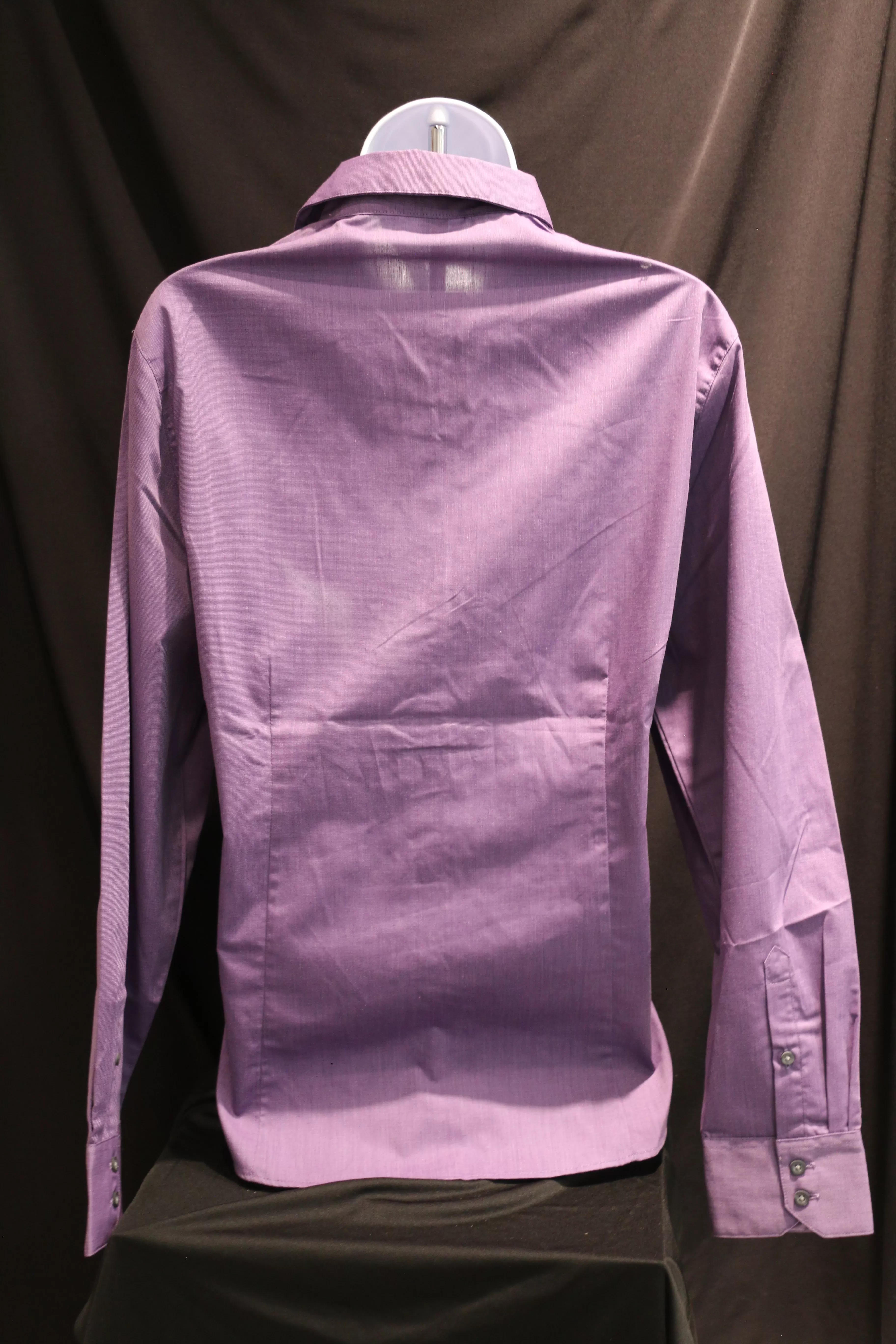 Ladies Port Auth Button Up Purple Woven