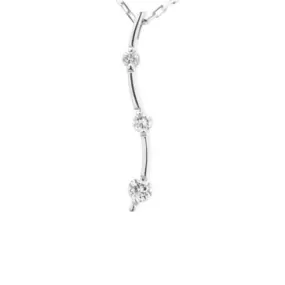 Ladies Three-Stone Diamond Pendant