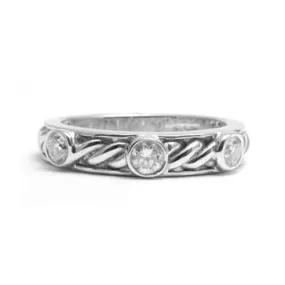 Ladies Three Stone Diamond Ring