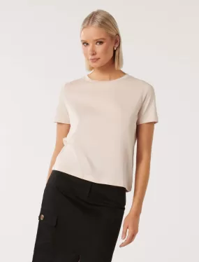 Lara Boxy Crew Neck T-shirt