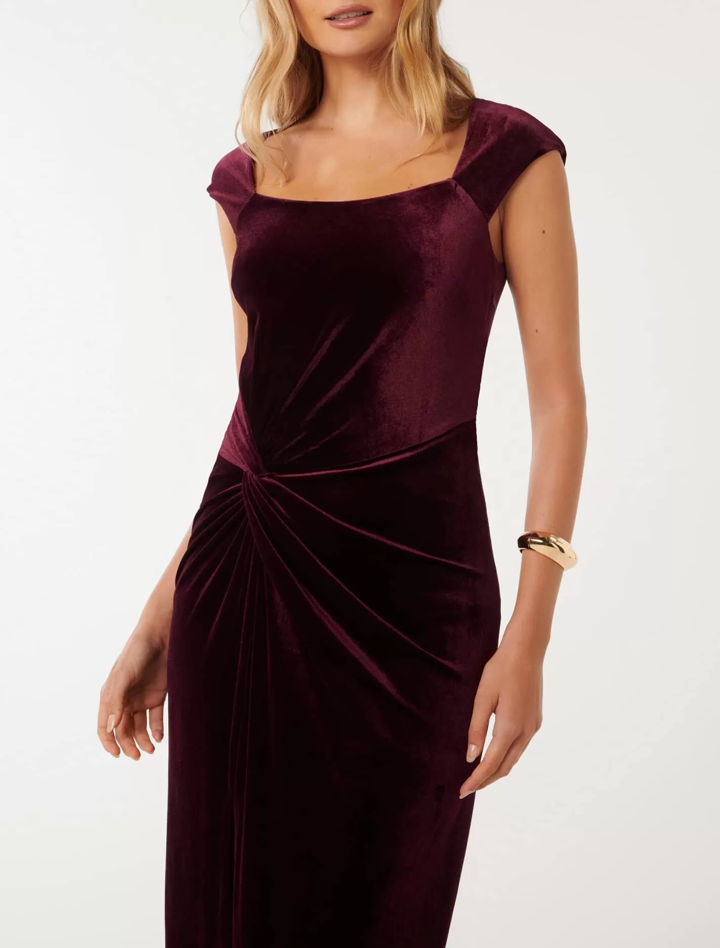 Lara Cap Sleeve Velvet Dress