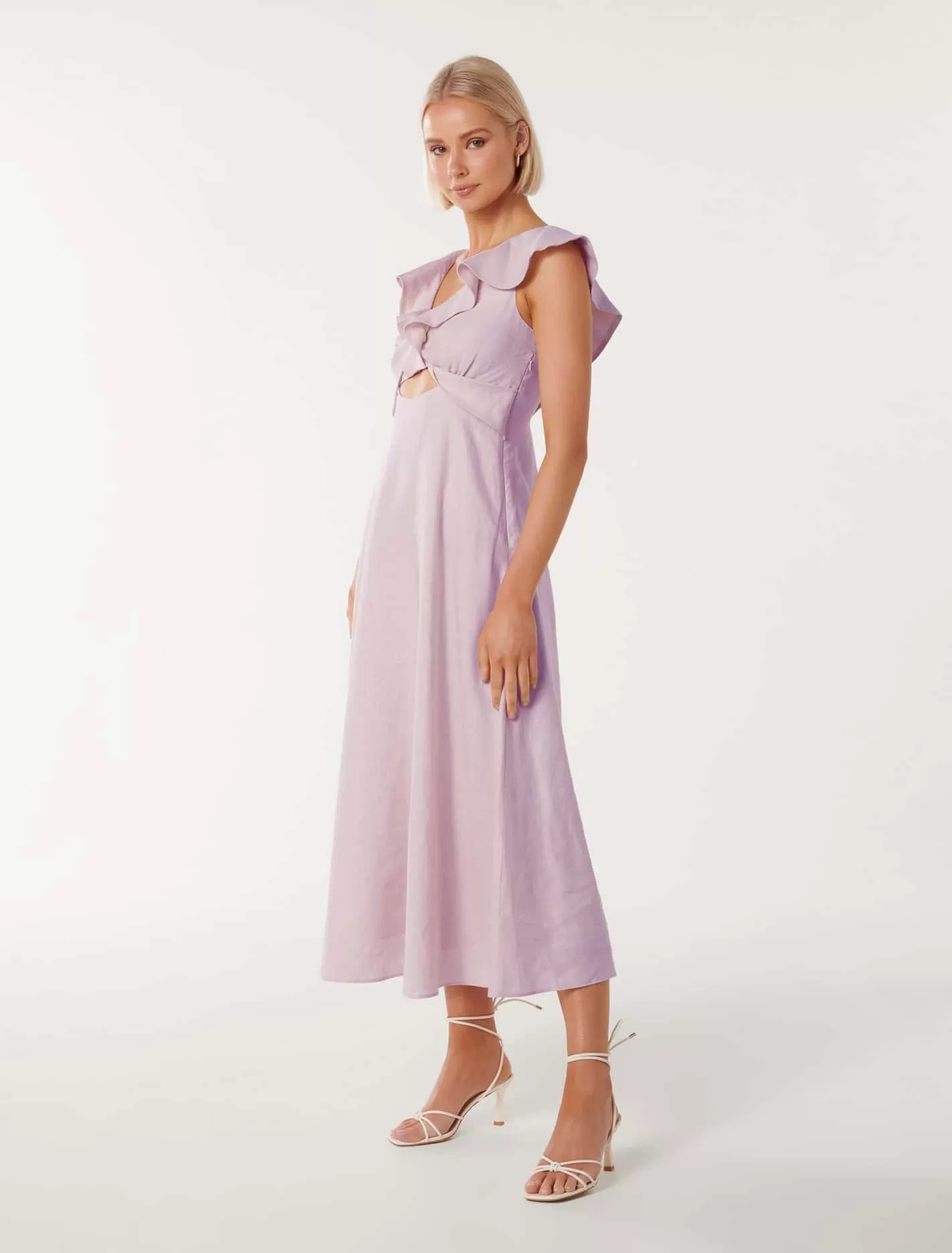 Lara Frill Detail Midi Dress