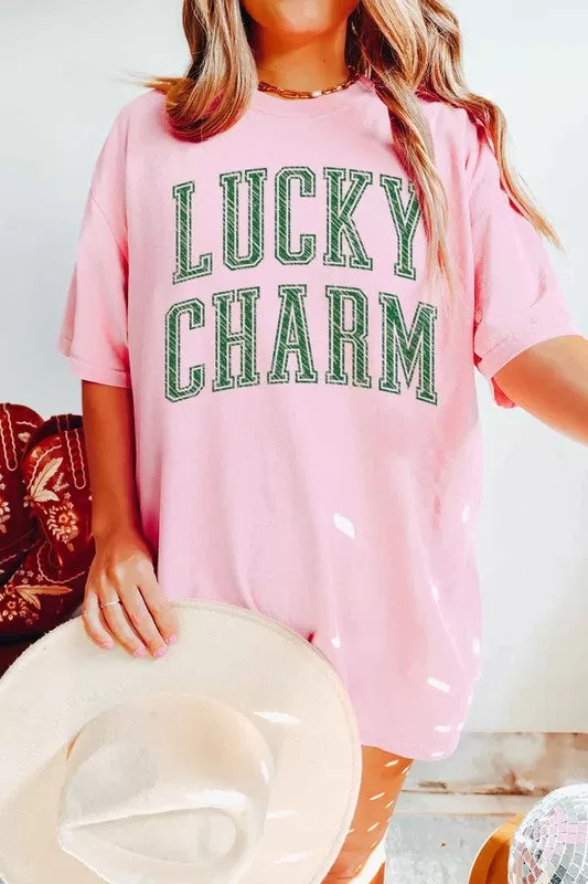 LUCKY CHARM ST PATRICKS GRAPHIC TEE