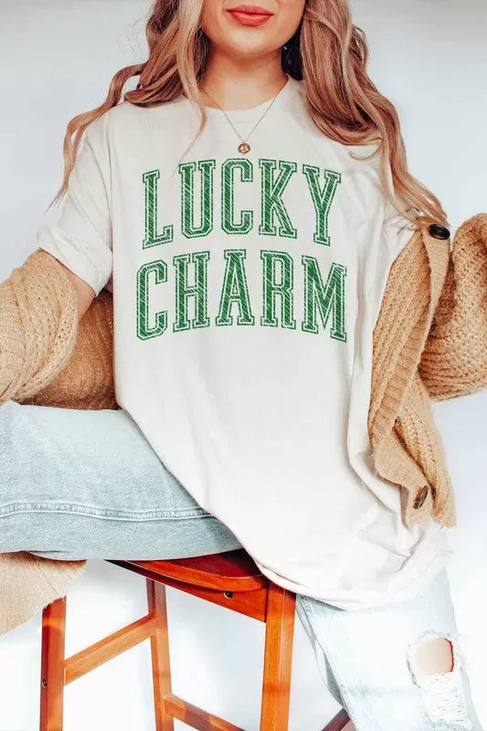 LUCKY CHARM ST PATRICKS GRAPHIC TEE