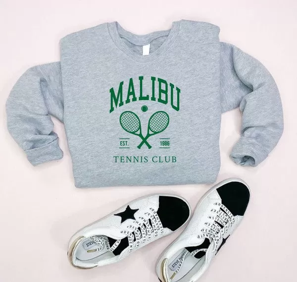 Malibu Tennis Club Cozy Crewneck Sweatshirt