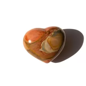 Mega Jasper Heart Stone