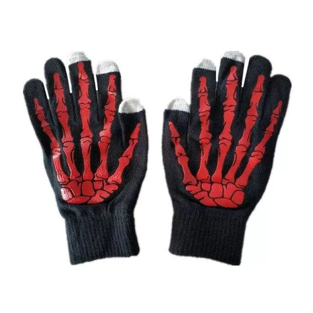 Men's Skeleton  Touch Screen Compatible Gloves