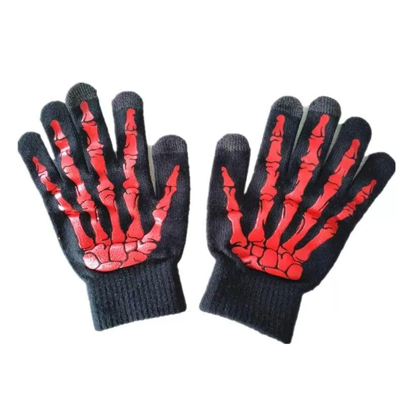 Men's Skeleton  Touch Screen Compatible Gloves