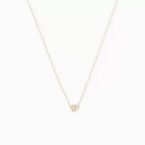 Mini Solid Gold Knot Necklace