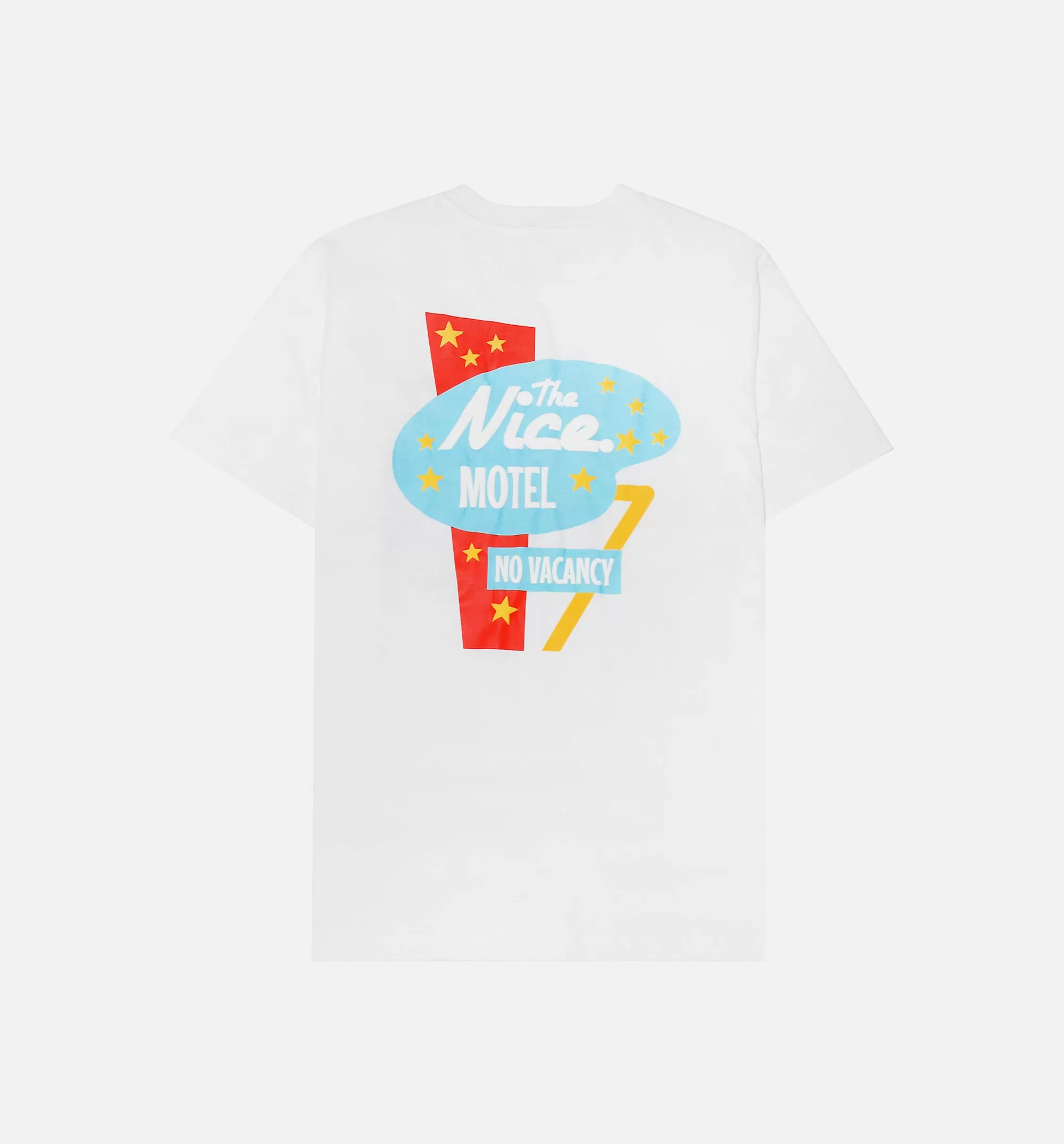 Motel Pool Short Sleeve tee Mens T-Shirt - White