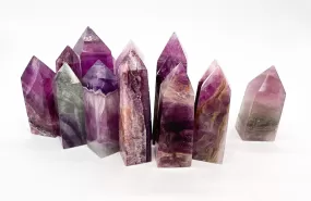 Natural Color Fluorite Healing Crystal Towers