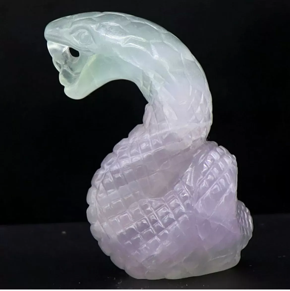 Natural Fluorite Cobra Snake