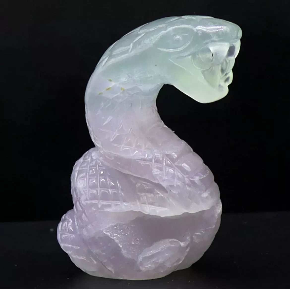 Natural Fluorite Cobra Snake