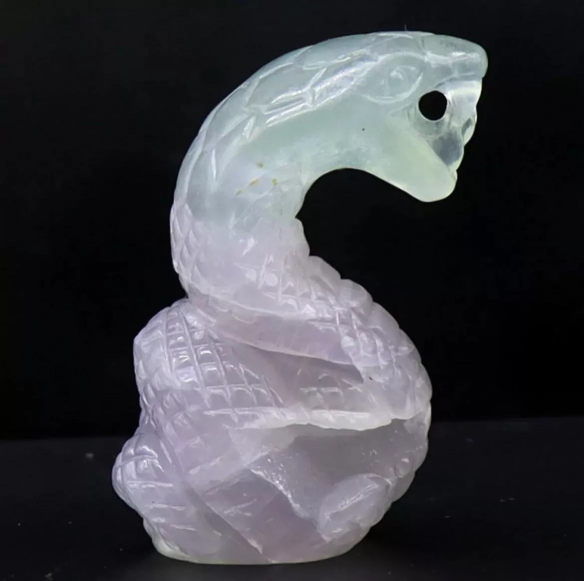 Natural Fluorite Cobra Snake