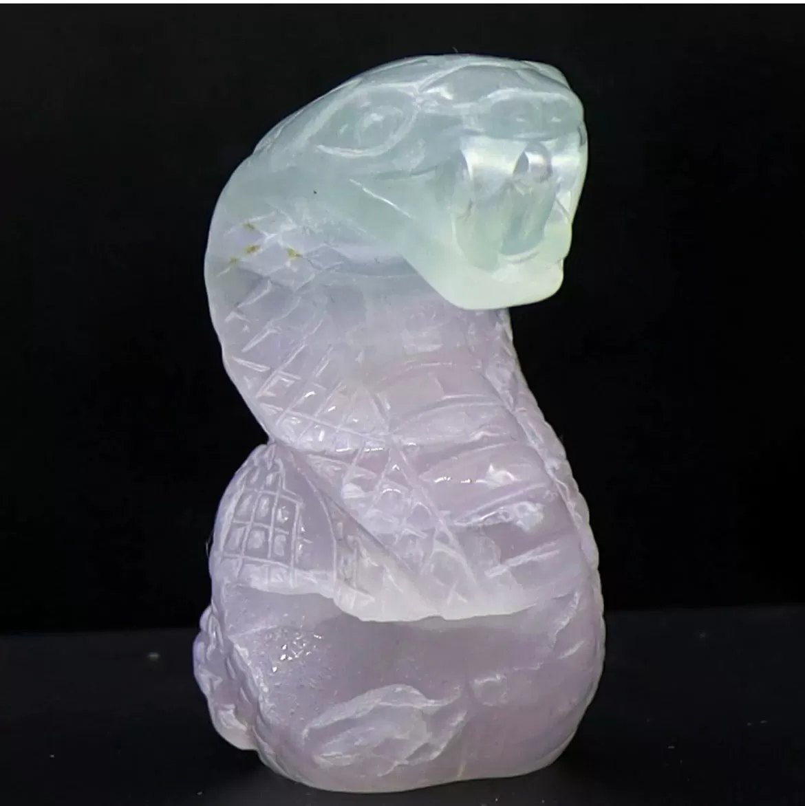 Natural Fluorite Cobra Snake