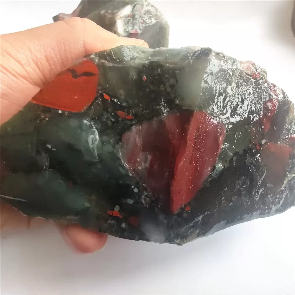 Natural South Africa Stone Dragon Bloodstone Crystal Rock