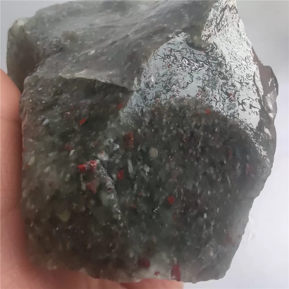 Natural South Africa Stone Dragon Bloodstone Crystal Rock