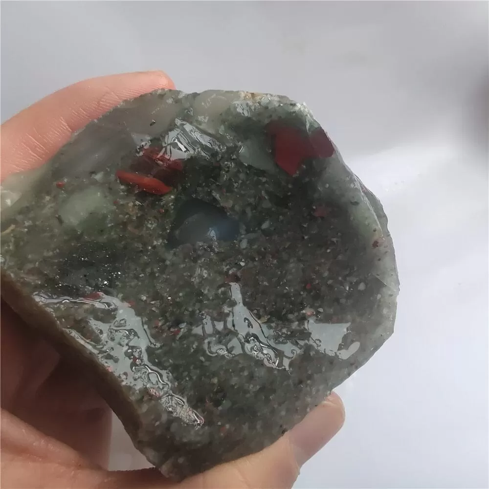 Natural South Africa Stone Dragon Bloodstone Crystal Rock