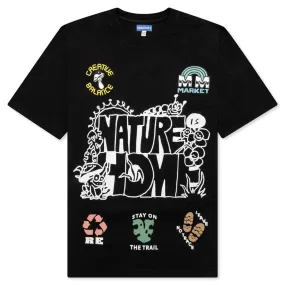 Nature Is Home T-Shirt - Vintage Black