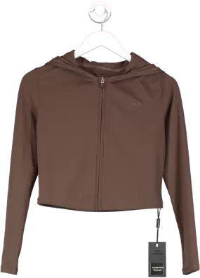 NKD Apparel Brown Zip Cropped Jacket UK M