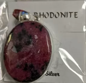 Pendant, Rhodonite