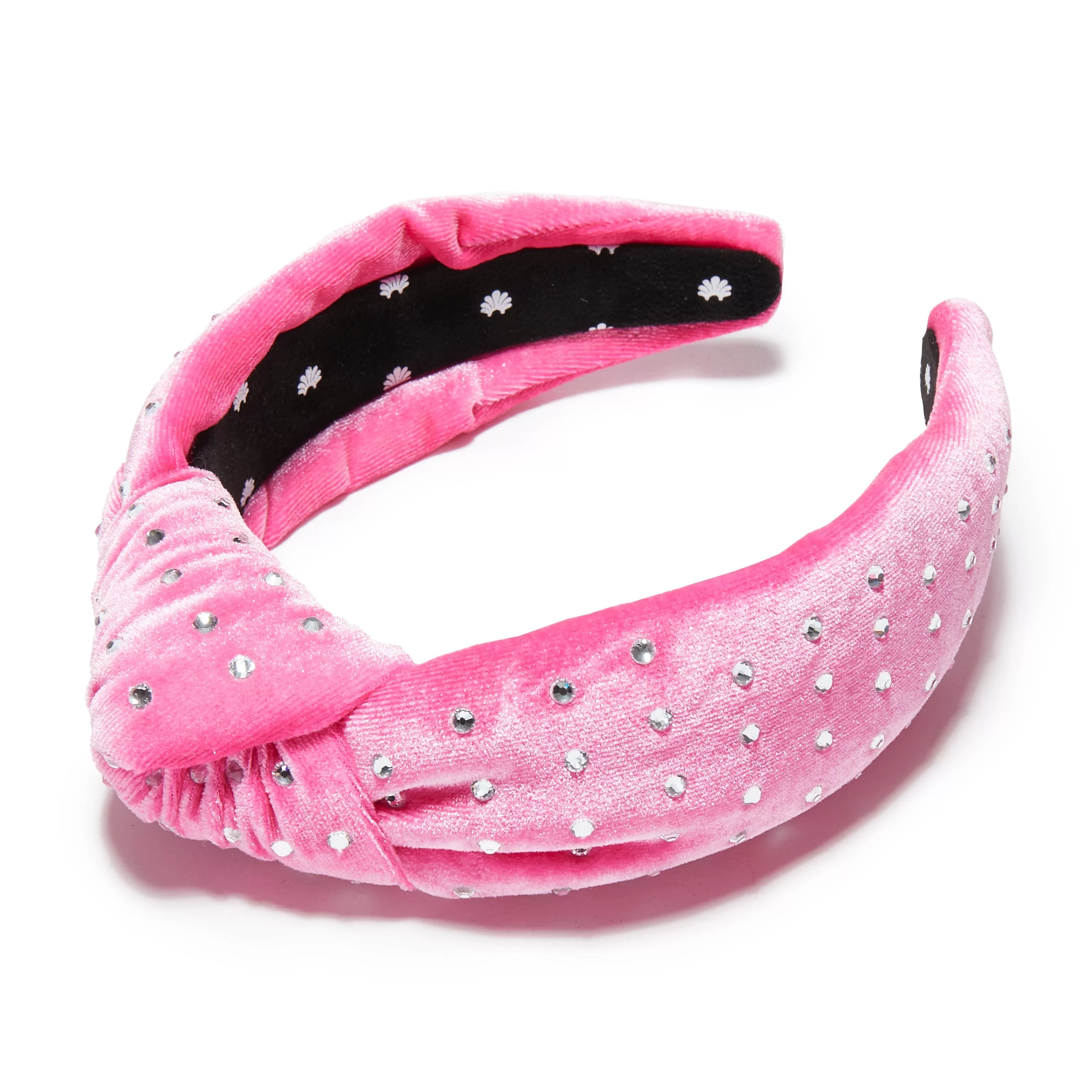 PINK CRYSTAL DOTTED KNOTTED HEADBAND