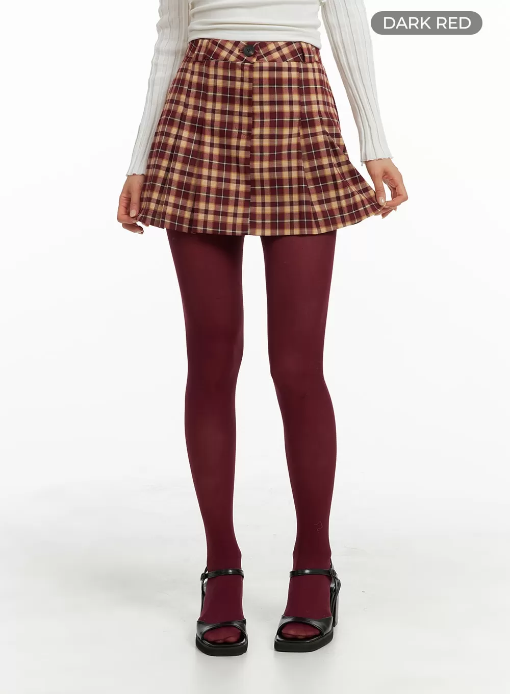 Plaid Mini Skirt OM421