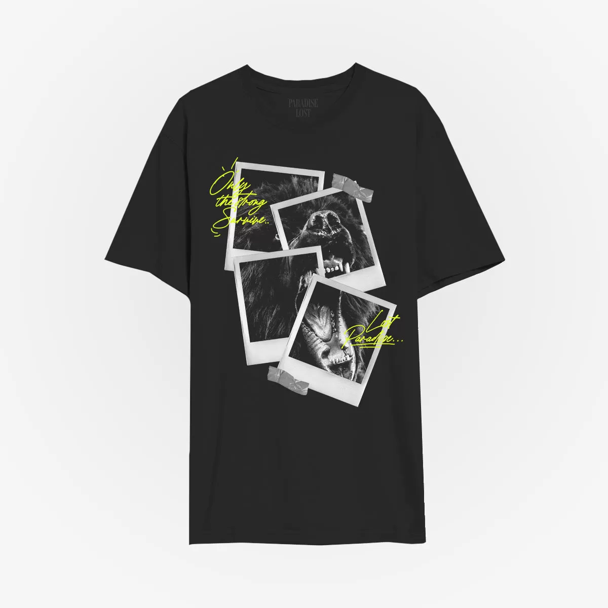 POLAROID TEE BLK/N.GRN