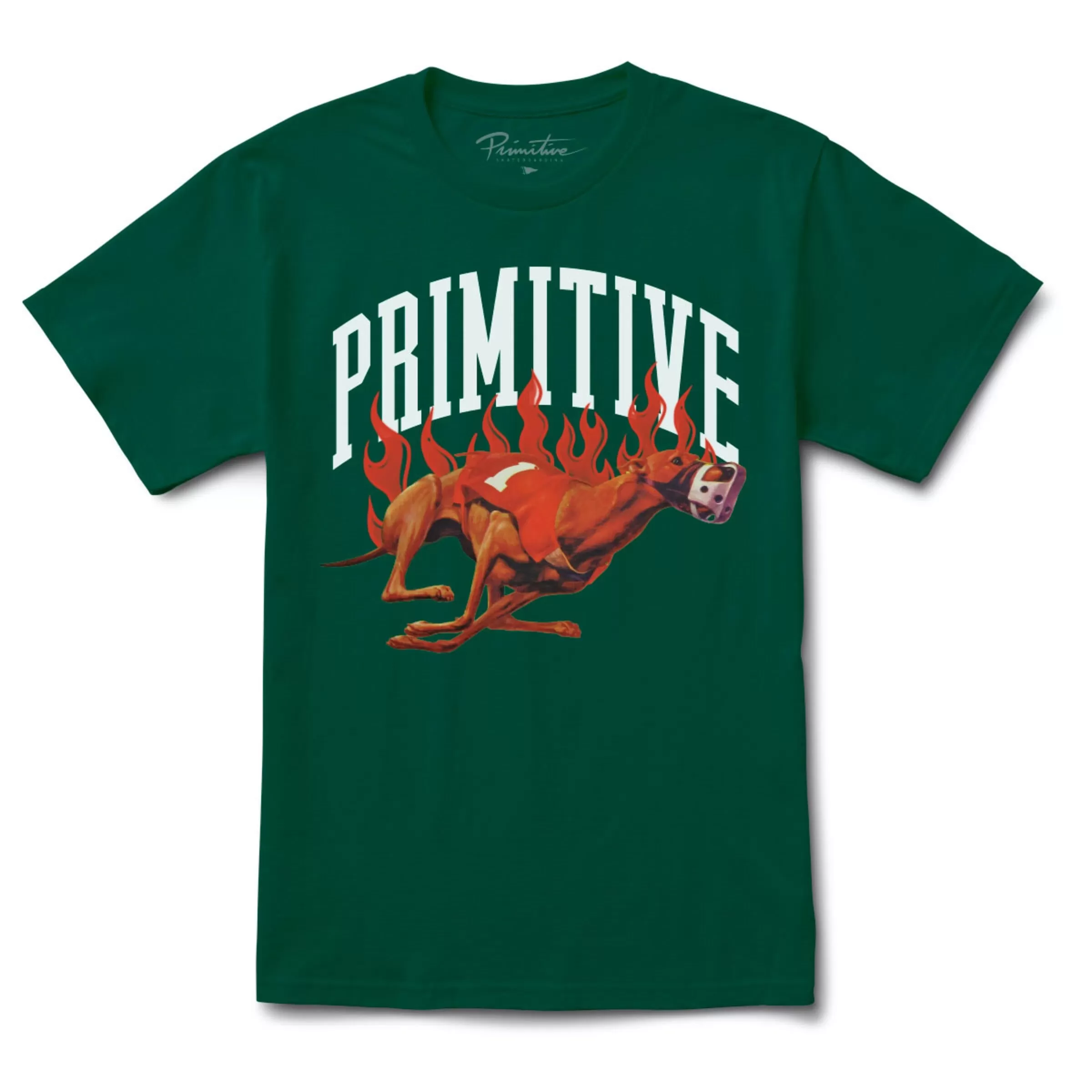 Primitive Hound Tee - Forest Green