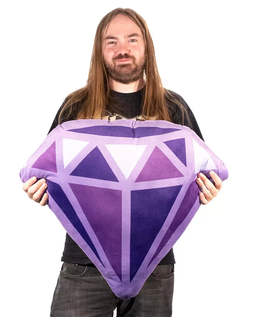 Purple Diamond Cushion