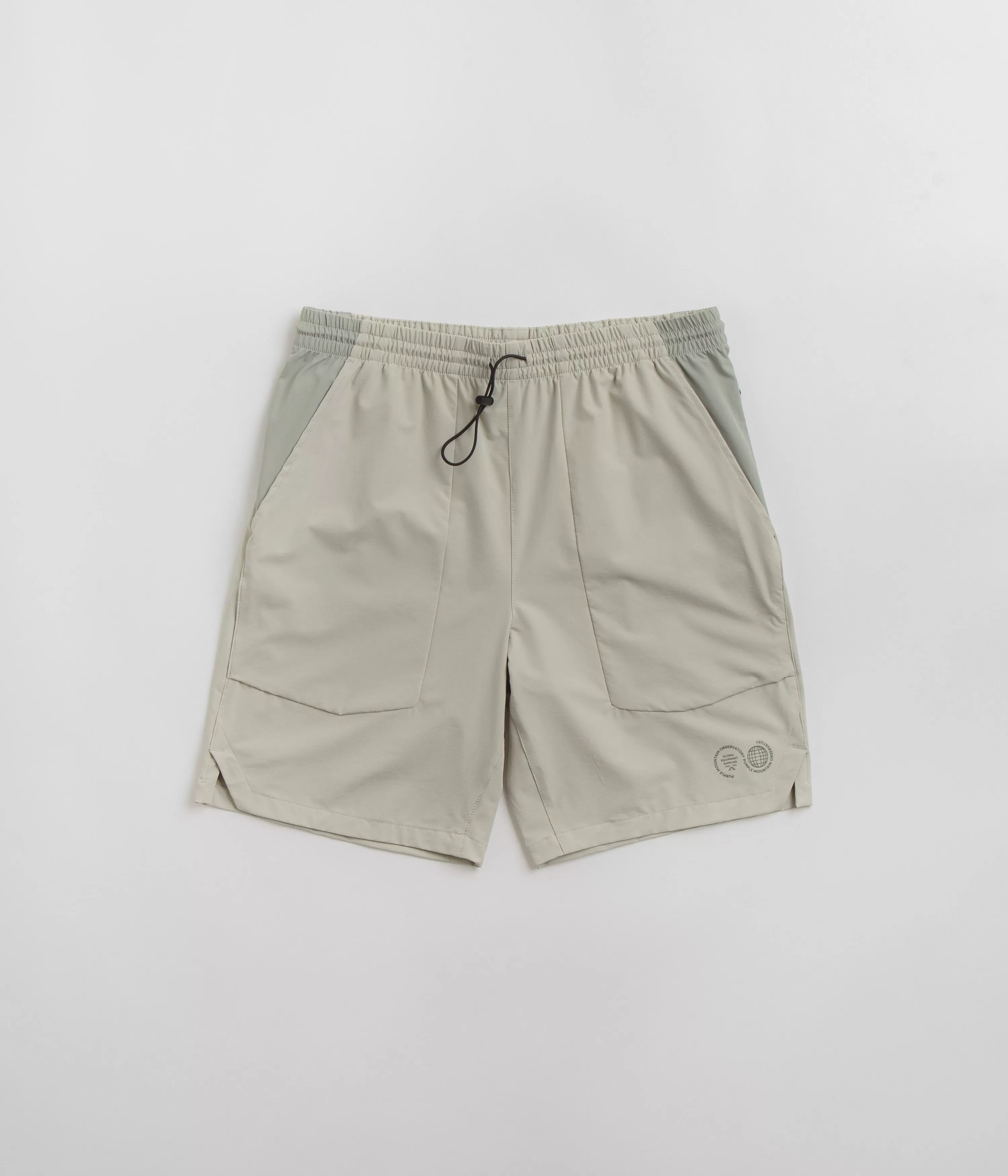 Purple Mountain Observatory Blocked Climbing Shorts - Grey Teal