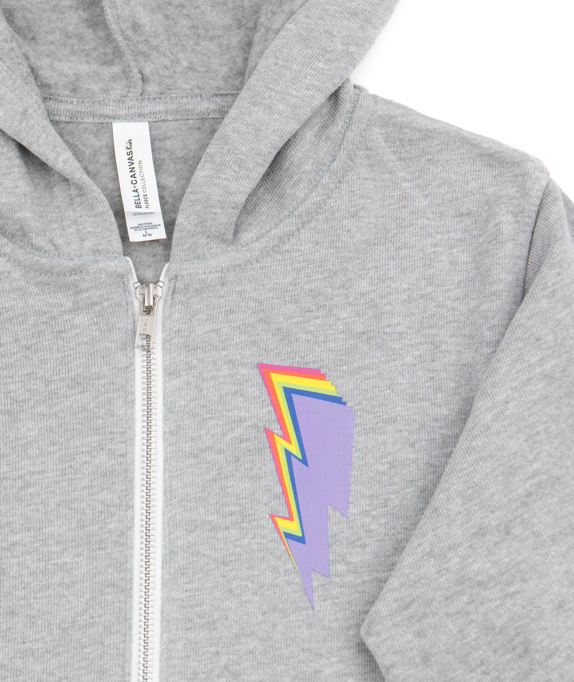 Rainbow Bolt Camp Zip Hoodie