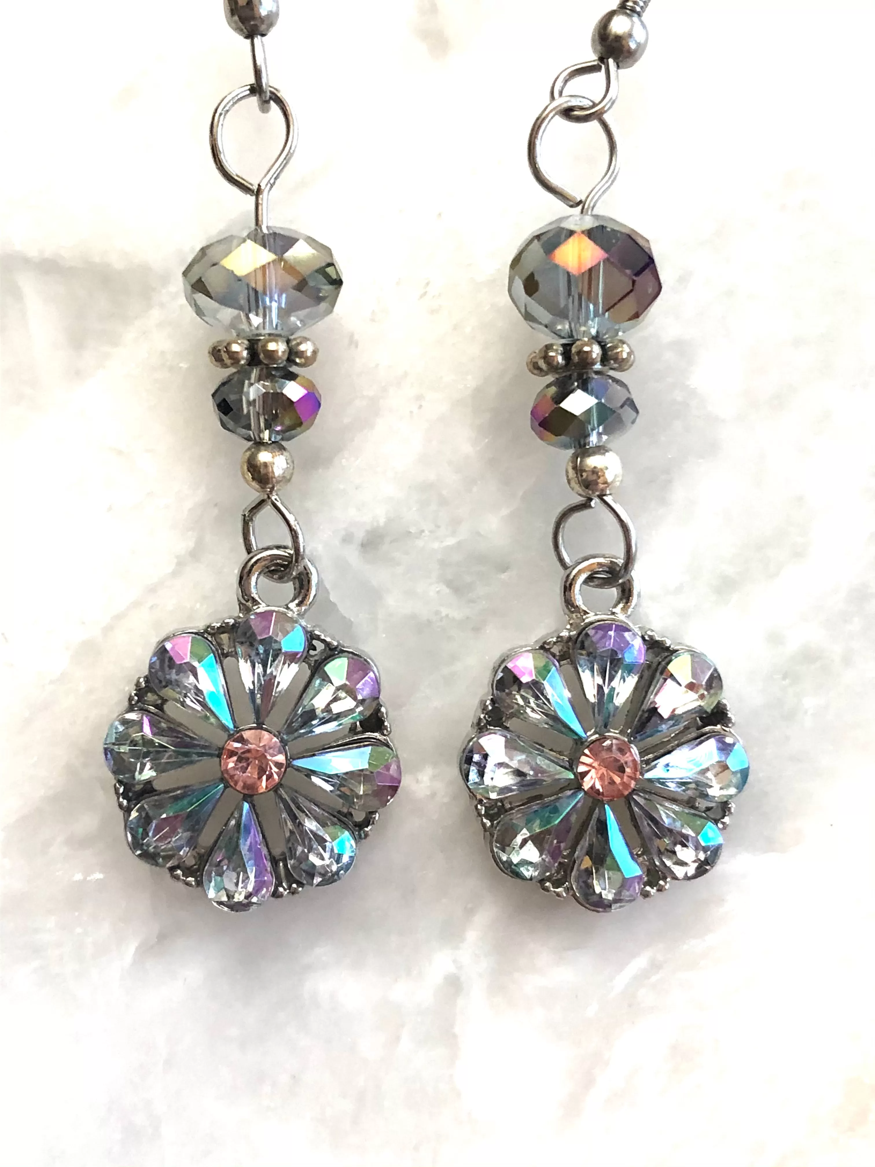 Rainbow Crystal Earrings