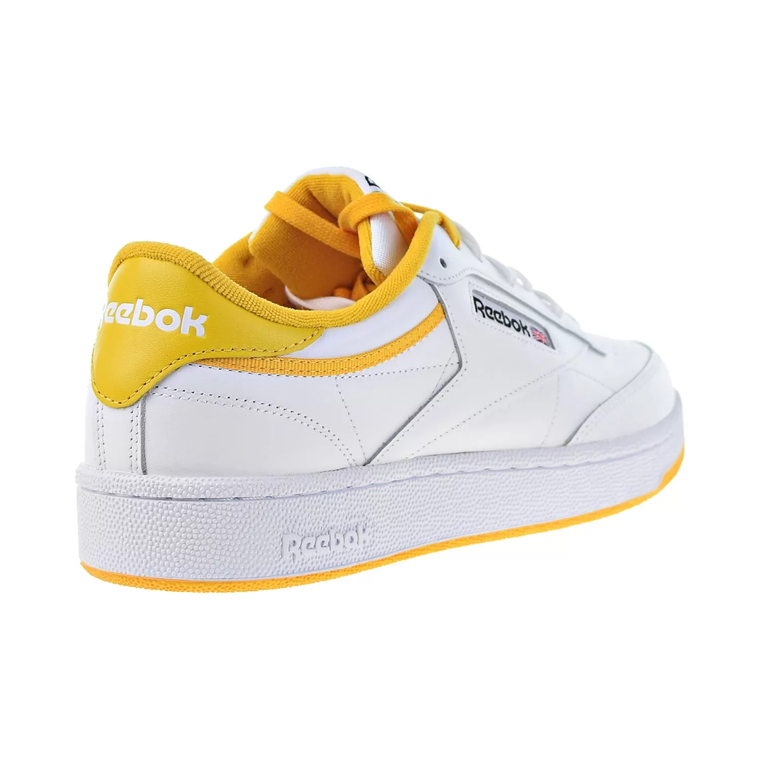 Reebok Classic Club C 85 Men's Shoes White-Fierce Gold-Black