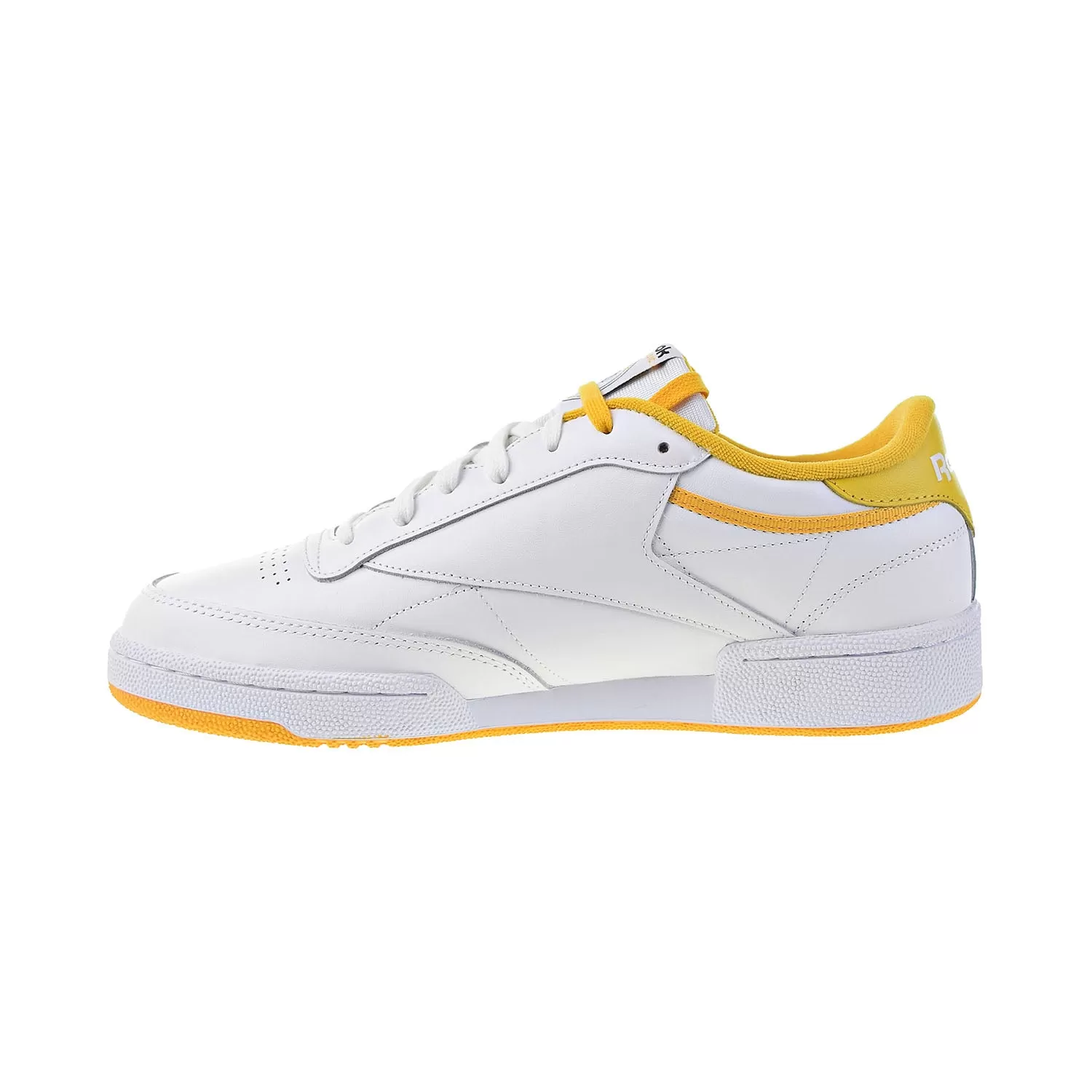 Reebok Classic Club C 85 Men's Shoes White-Fierce Gold-Black