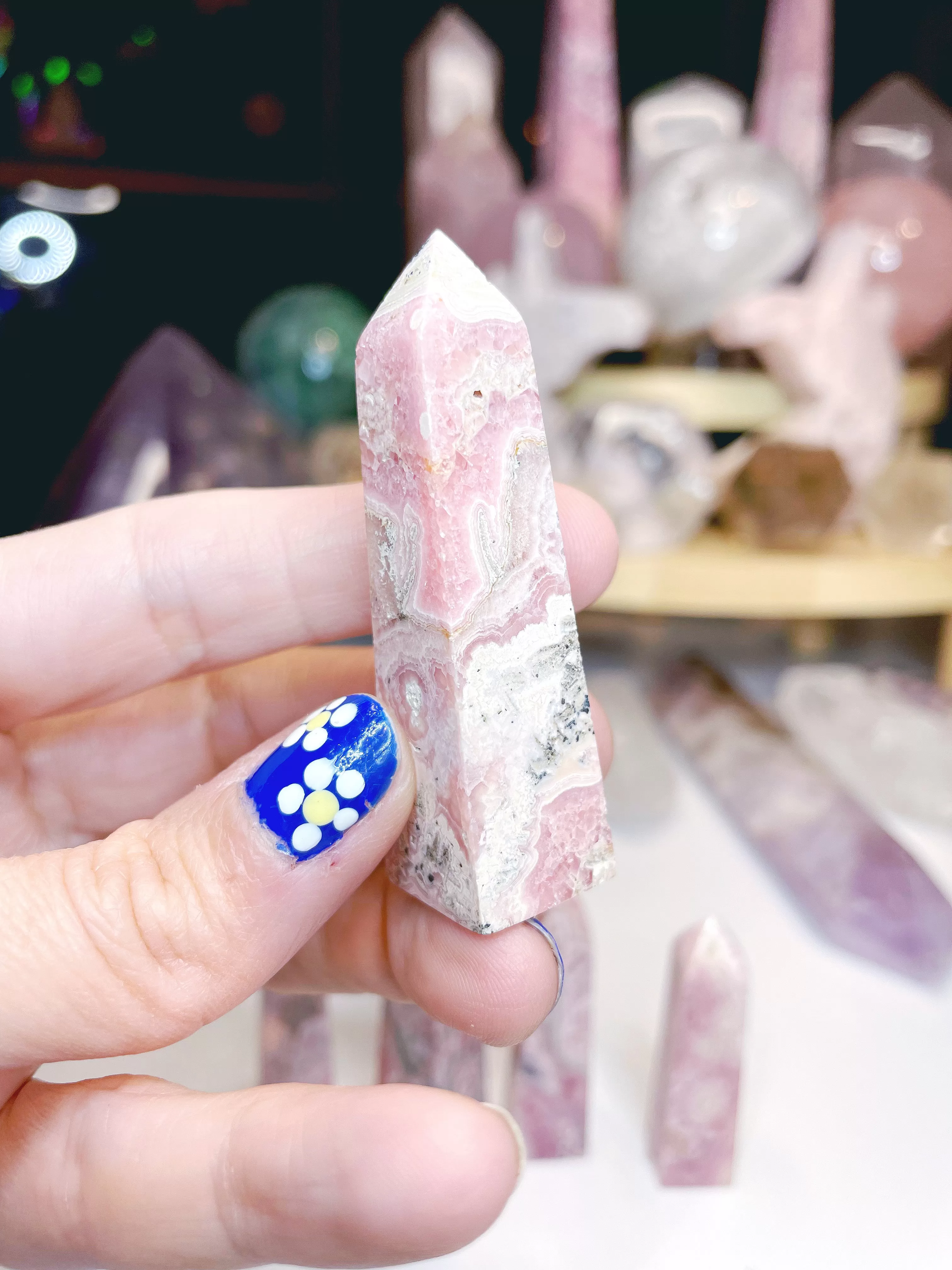 Rhodochrosite Obelisk