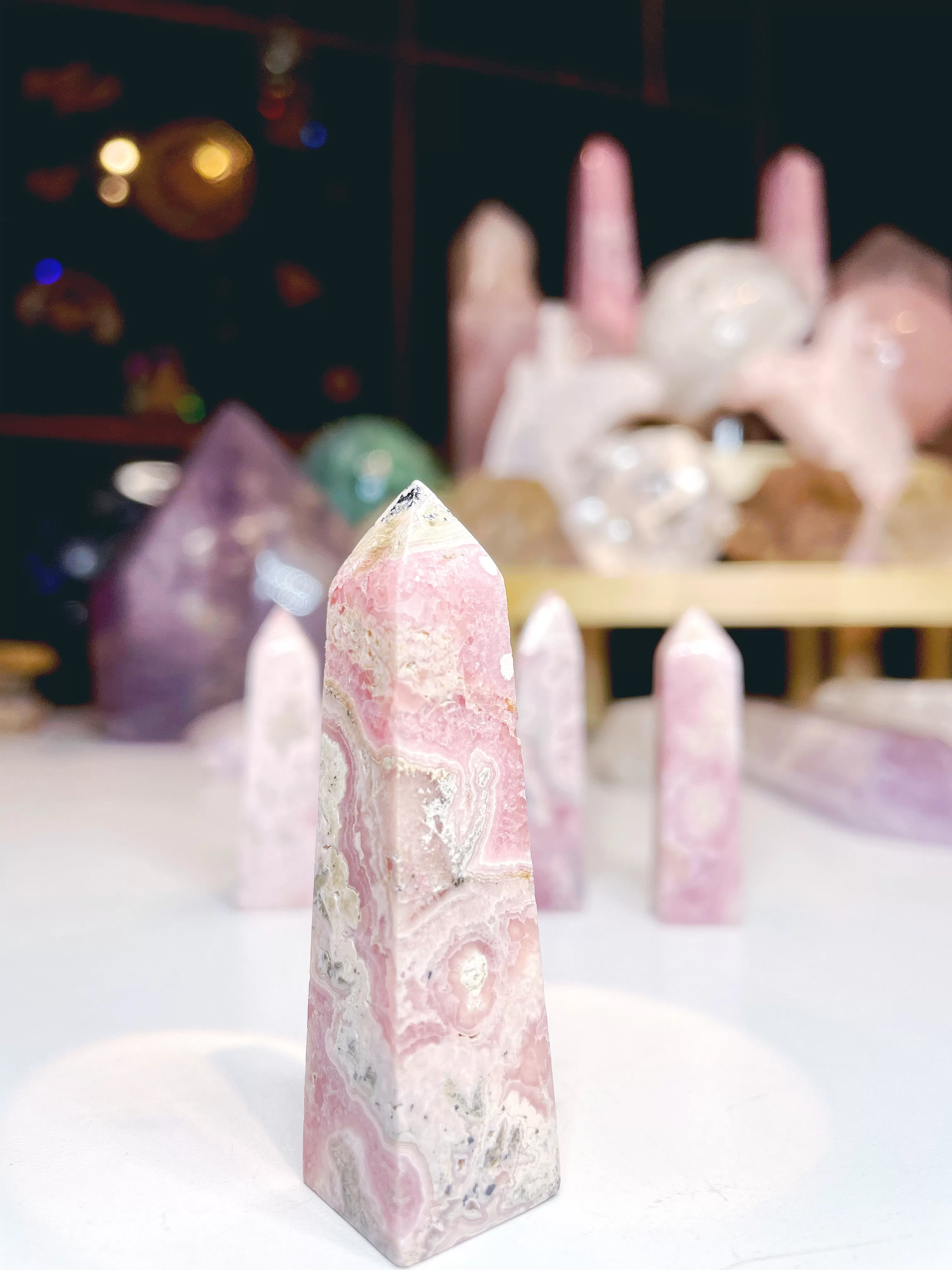 Rhodochrosite Obelisk