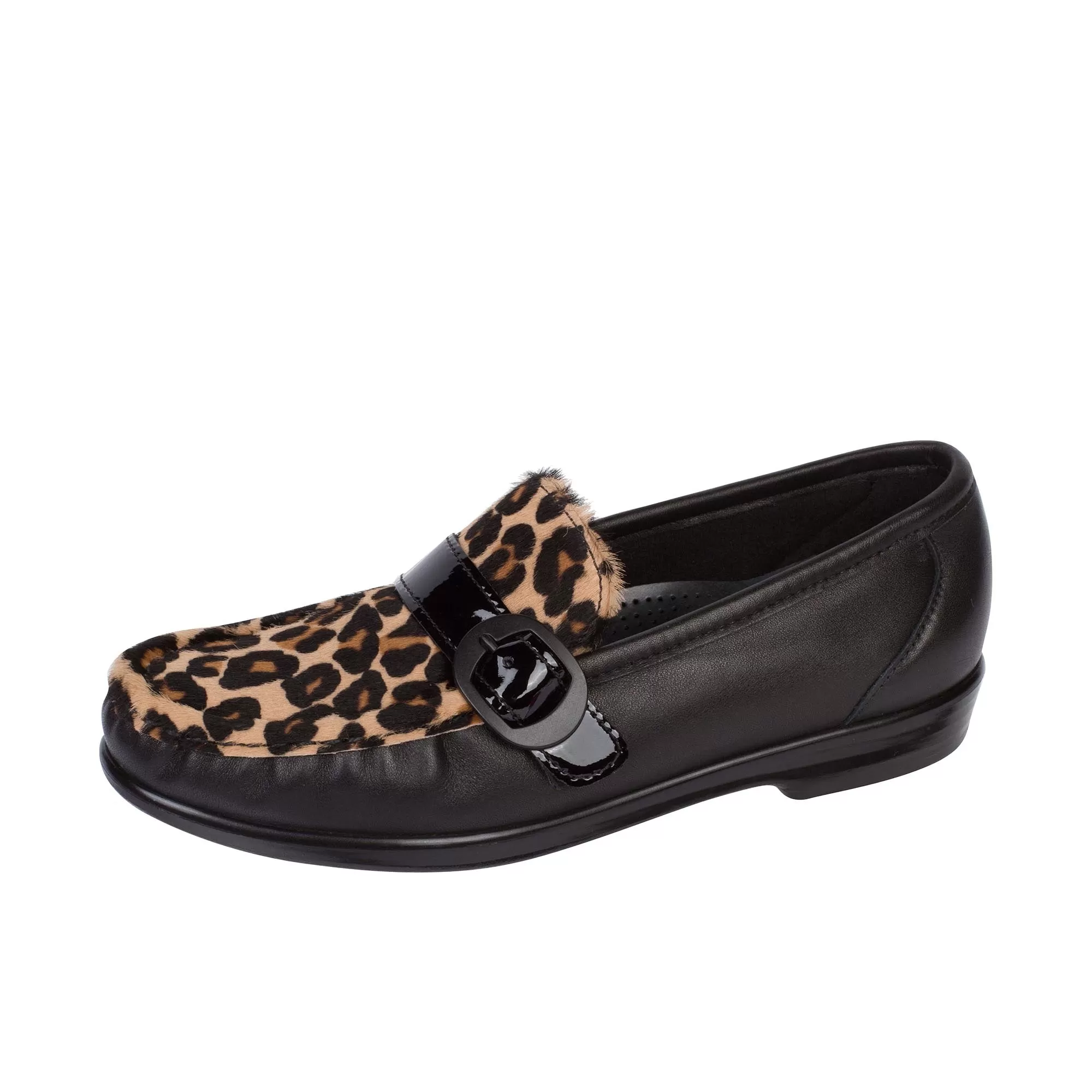 SAS Womens Lara Black Leopard