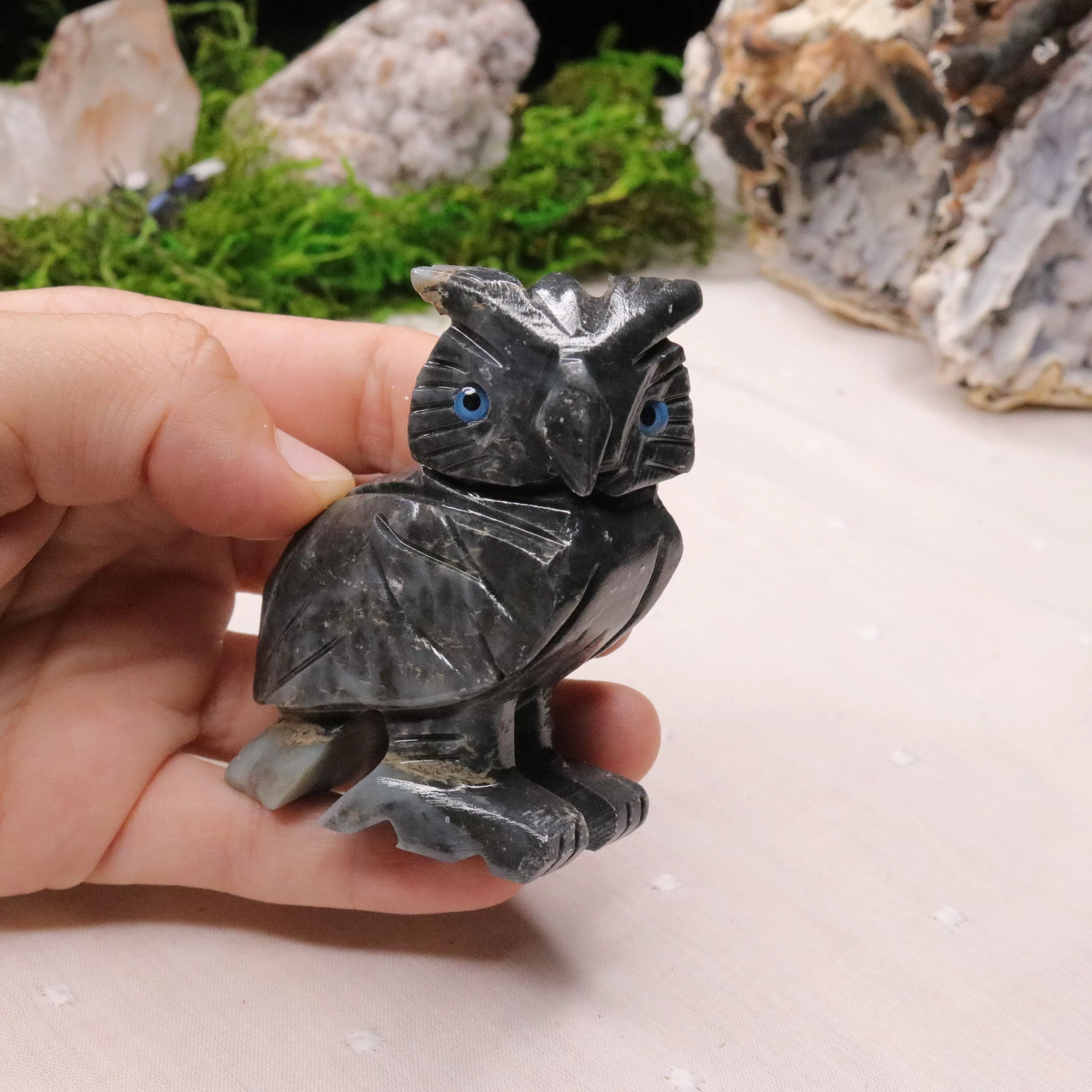 Soap Stone Owl Carving