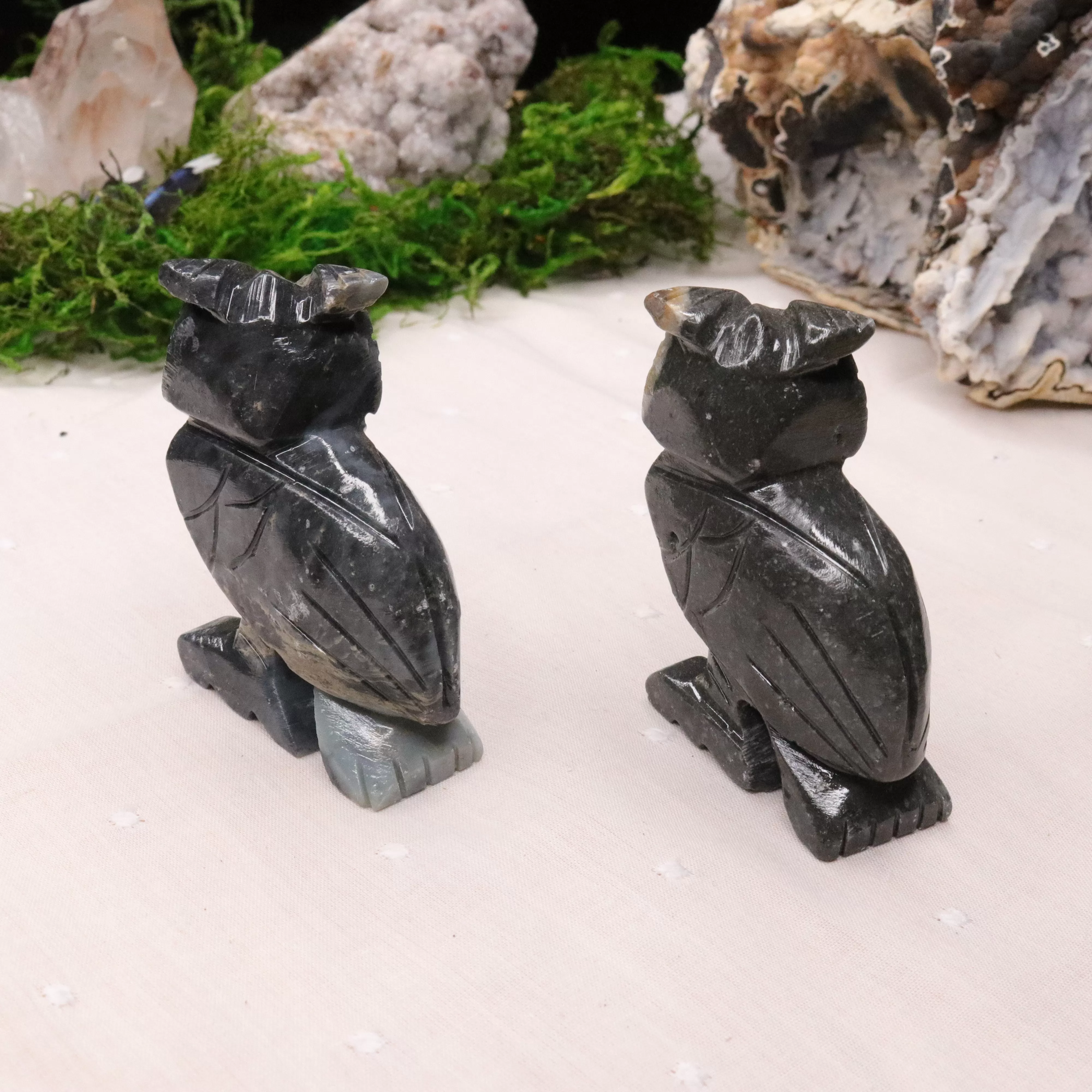 Soap Stone Owl Carving