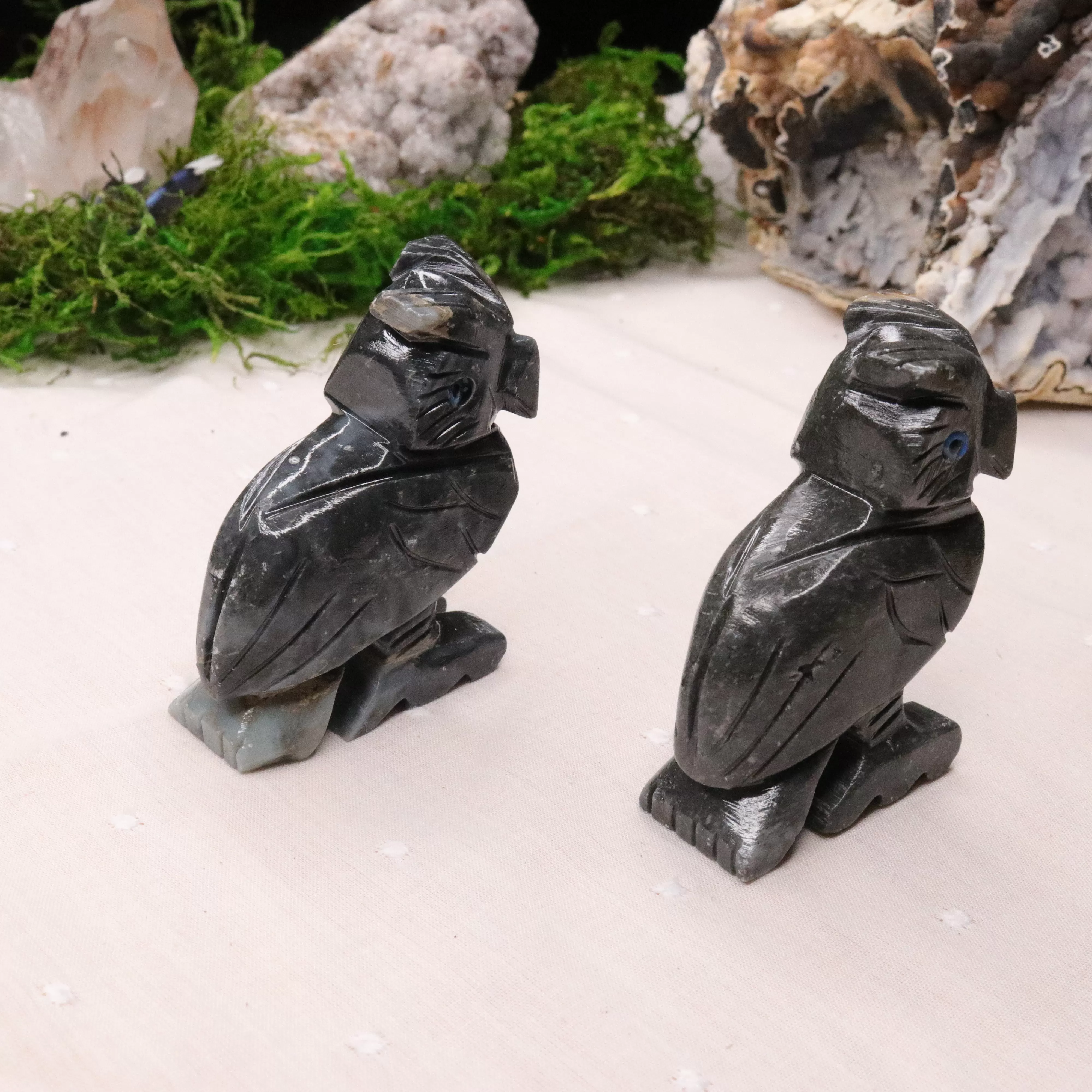 Soap Stone Owl Carving