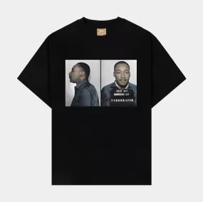 SP x MLK Arrested Mens Short Sleeve Shirt (Black/White)