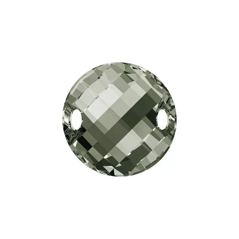 Swarovski 18mm Twist Sew-On Black Diamond (1 Piece)