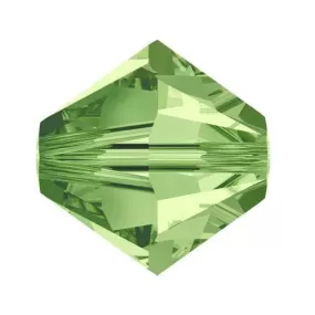 Swarovski 4mm Bicone - Peridot (10 Pack) XILION