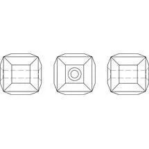 Swarovski (5601) 8mm Cube Bead - Crystal Metallic Sunshine (1 Piece)