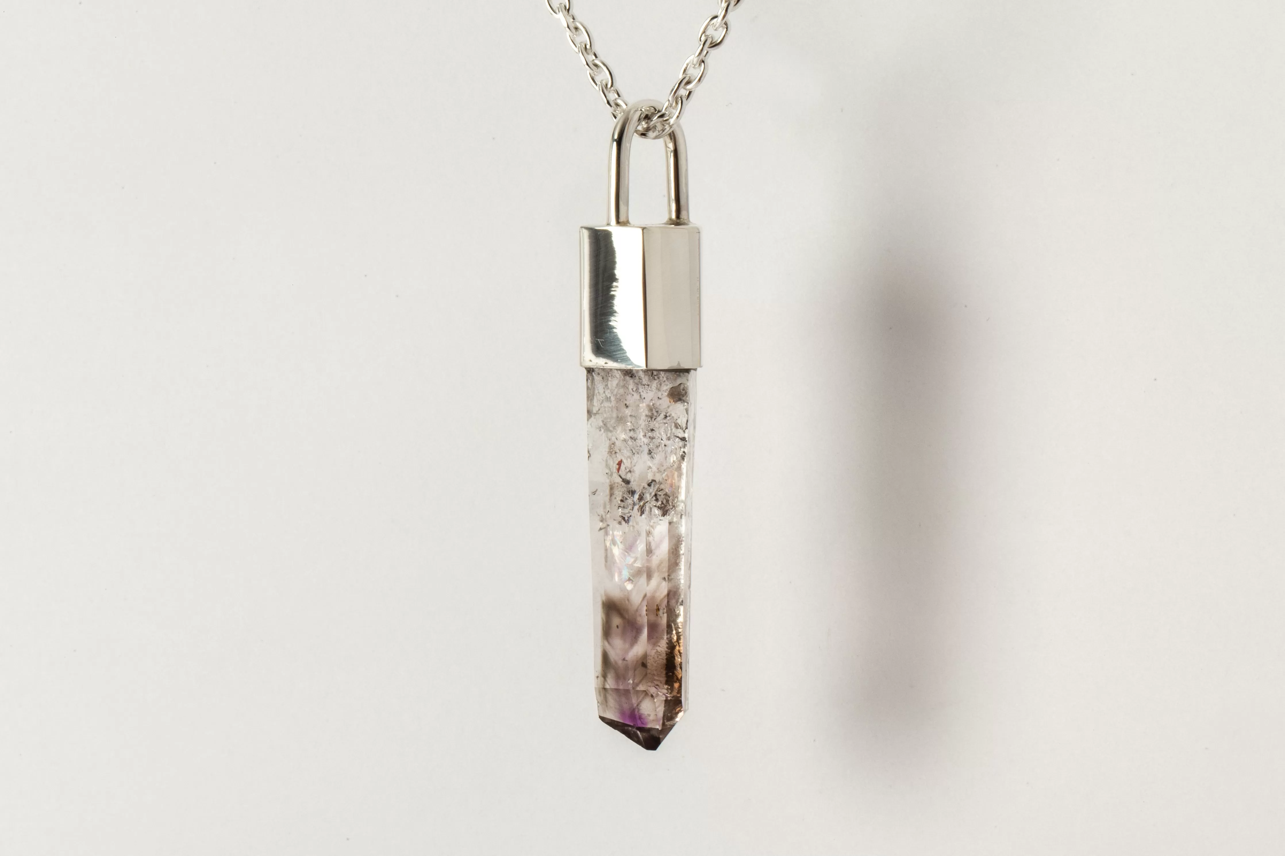 Talisman Necklace SPECIMEN (Brandberg Amethyst Quartz, PA BAQ)