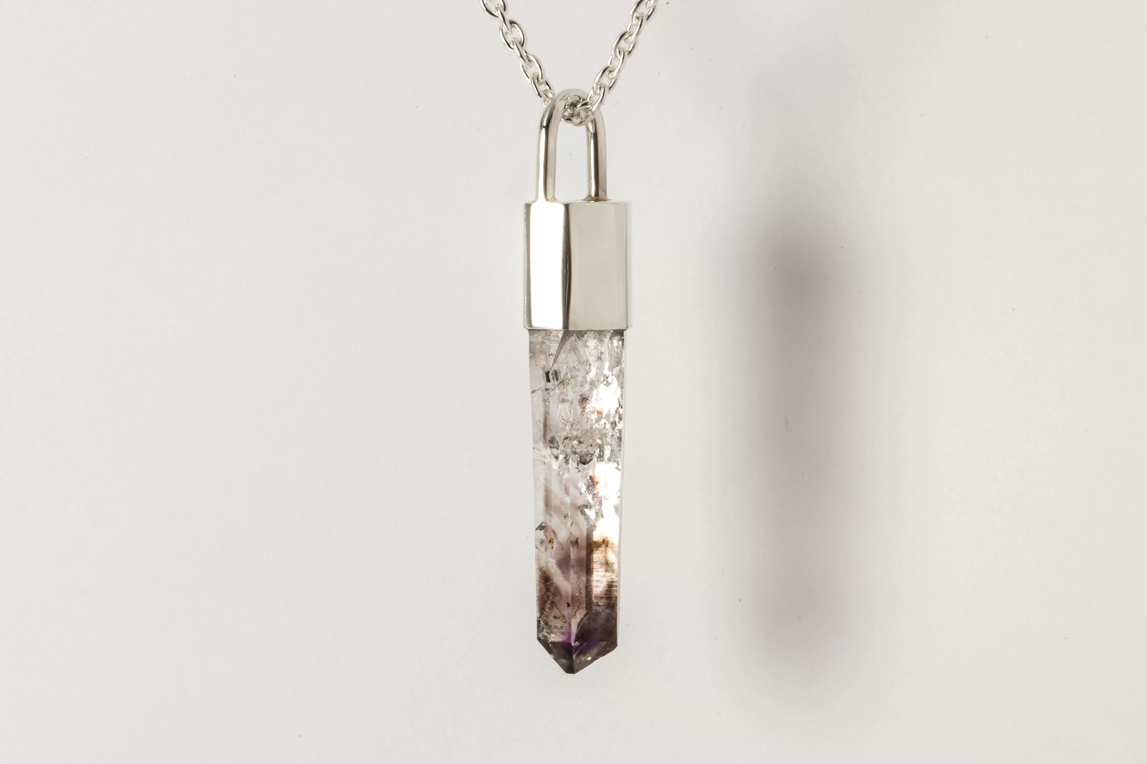 Talisman Necklace SPECIMEN (Brandberg Amethyst Quartz, PA BAQ)