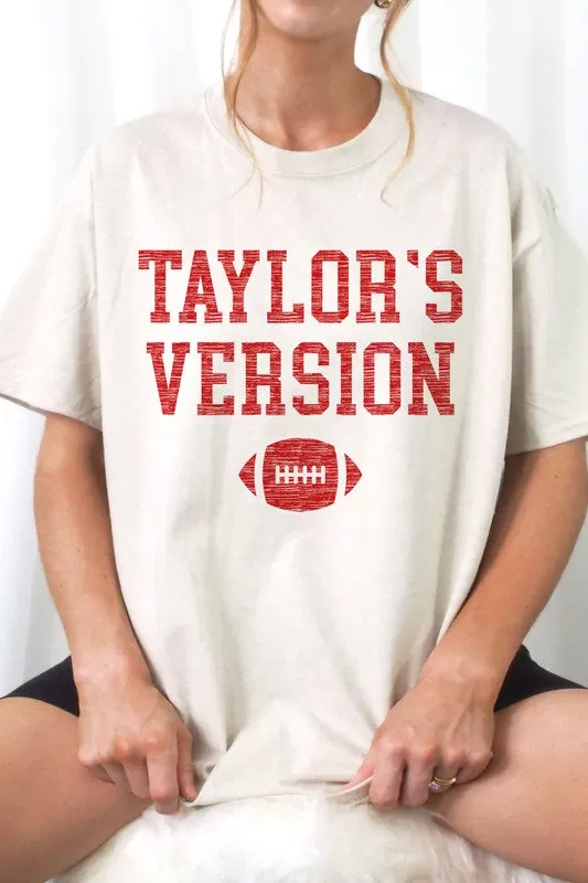 TAYLORS VERSION FOOTBALL GRAPHIC TEE